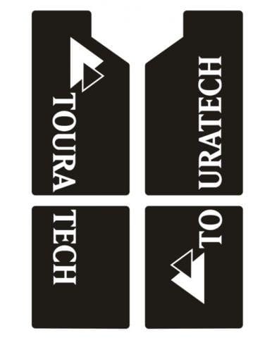 Touratech 01-044-3014-0 Touratech sticker set voor voorvorkpoten universeel Beschermfolie