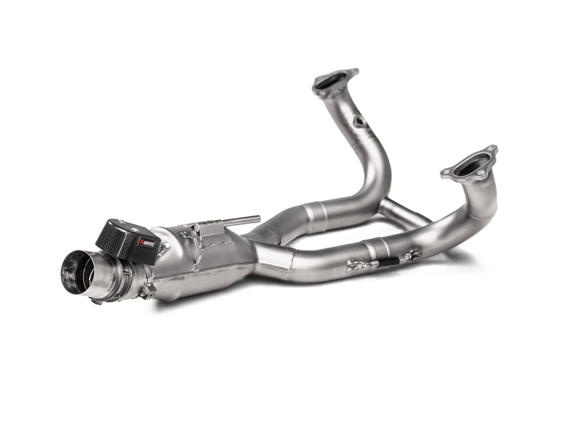 Akrapovic titanium uitlaatspruitstuk voor de BMW R1250GS en Adventure