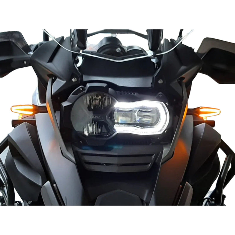 Blue Rider 4x21Run Set Led knipperlichten 2021 style met running lights voor de BMW R1200GS LC Knipperlichten