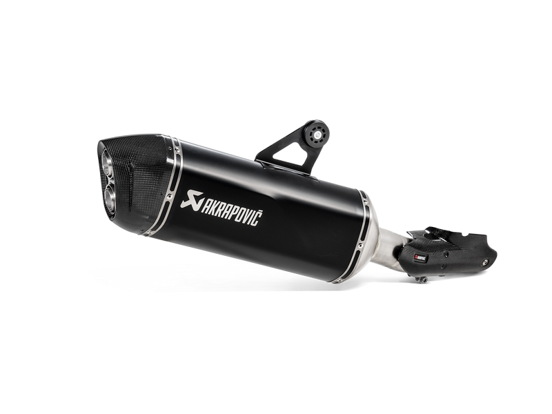 AKRAPOVIC zwarte slip-on uitlaatdemper voor de BMW R1250GS en Adventure