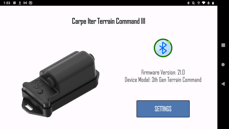 Carpe Iter Carpe Iter Terrain command 3 met bleutooth connectie Knoppen