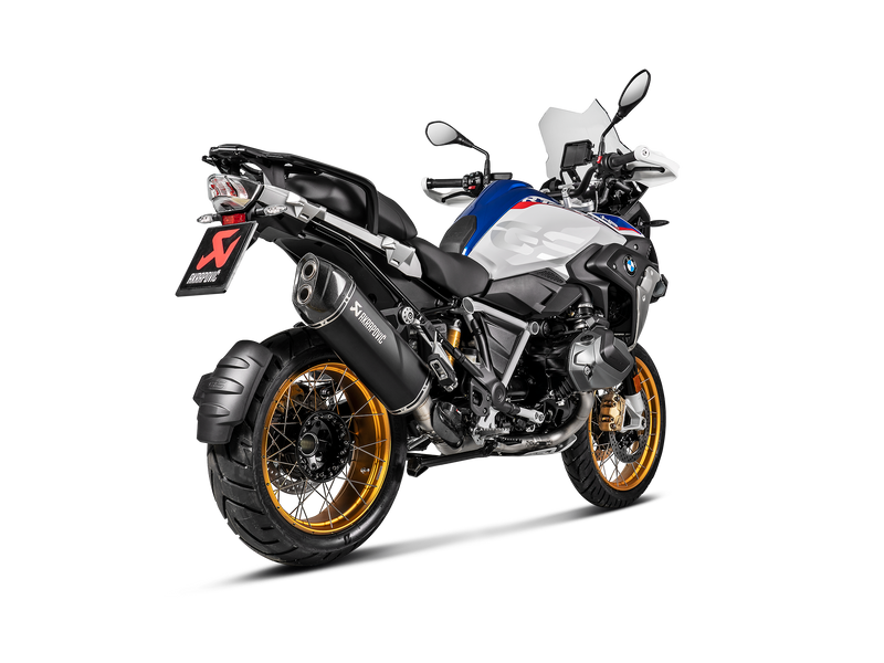 Akrapovic titanium uitlaatspruitstuk voor de BMW R1250GS en Adventure