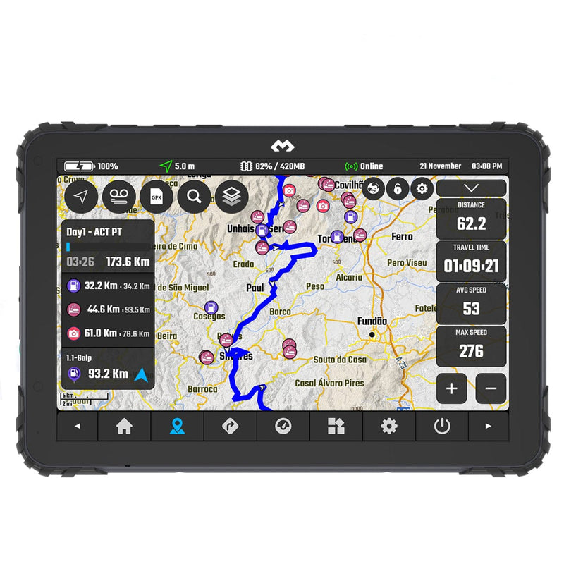 DMD DMD-T880X ultra-robuuste 8inch navigatie-tablet Navigatiesystemen DMD-T880X ultra-robuuste 8inch navigatie-tablet